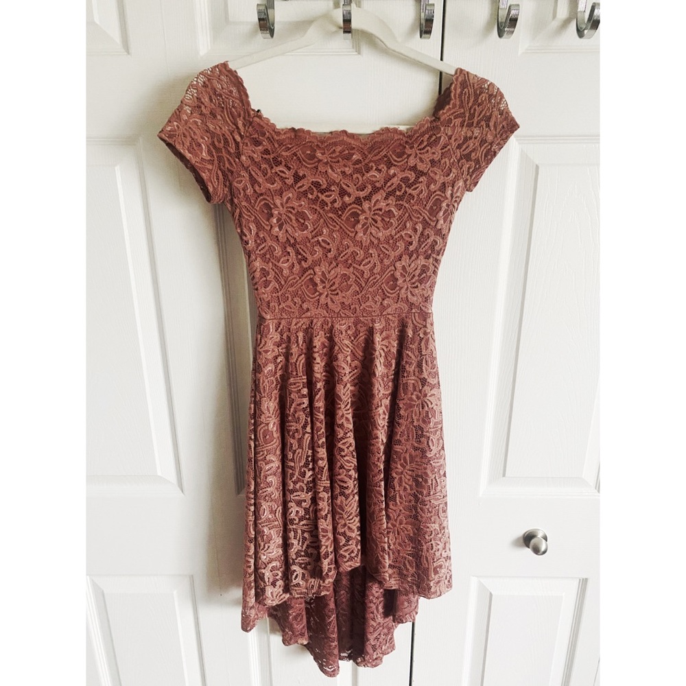 Lace High Low Dress